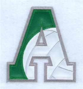 A Volleyball Applique Letter