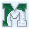 M Volleyball Applique Letter