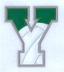 Y Volleyball Applique Letter