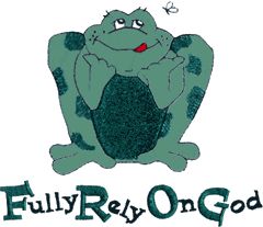 Frog/Fully Rely on God Applique