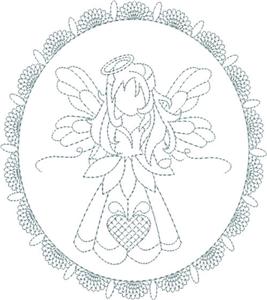 Lace Framed Angel #4 / Smaller