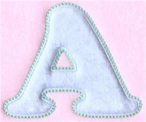 Quilted Baby Letter A