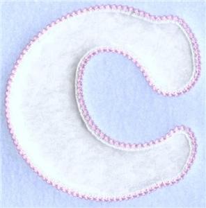 Quilted Baby Letter C