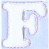 Quilted Baby Letter F