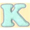 Quilted Baby Letter K
