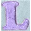 Quilted Baby Letter L
