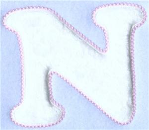Quilted Baby Letter N