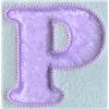 Quilted Baby Letter P