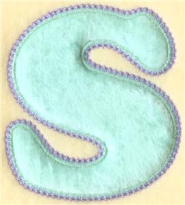 Quilted Baby Letter S