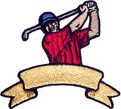 Male Golfer/Banner