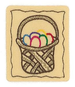 Easter Basket Applique