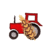 Tractor with Wheat
