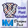 Greek Plaid Alphabet
