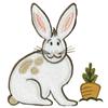 Bunny/Carrot Applique, Larger