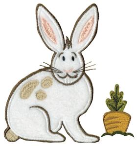 Bunny/Carrot Applique, Smaller