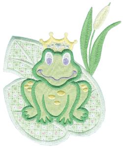 Frog Prince, Smaller (Applique)