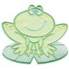 Frog on Lily Pad 1, Smaller (Applique)
