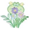 Frog among Flowers (Applique)