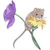 Mouse on Flowers