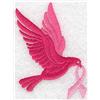 Dove with breast cancer ribbon medium