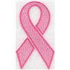 Breast cancer ribbon outlined medium
