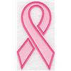 Breast cancer ribbon large applique
