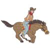 Cartoon Horse/Rider, Larger (Set 3)
