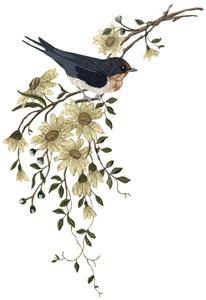 Swallow/Flowers/Branches