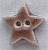 The Button Collection by Mill Hill / Very Small Speckled Brown Star Button