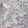 Mill Hill Small Bugle Beads - 6mm long / 70161 Crystal