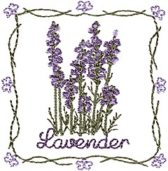 Lavender Embroidery Design by Creative Design