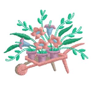 Flower Wheelbarrow