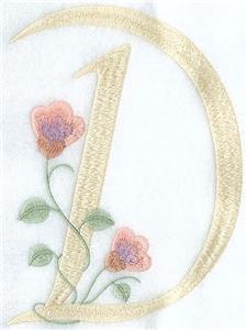 Letter D / Small Floral