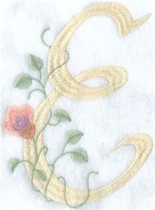 Letter E / Jumbo Floral