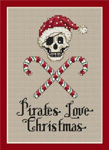 Christmas Pirate Cross Stitch Pattern