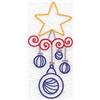 Christmas star with ornaments lg