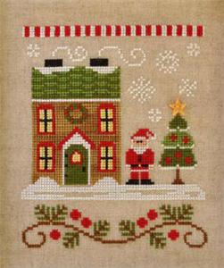 Santa's House Cross Stitch Pattern