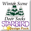 Winter Scene Door Socks