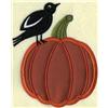 Crow with Pumpkin Applique