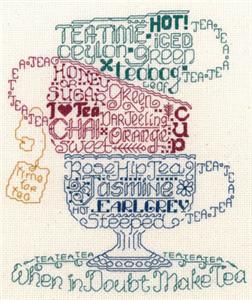 Let's Do Tea Cross Stitch Pattern