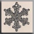 Mill Hill Glass Treasures / Large Snowflake Crystal Bright 12039