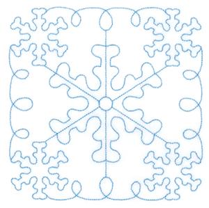 Snowflake Stipple Square