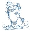 Snowman Skiing
