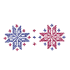 Cross-Stitched Snowflakes
