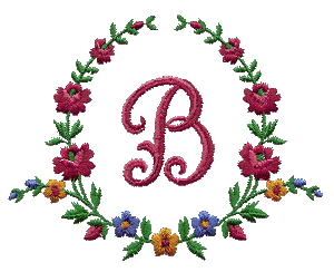 B Flower Monogram