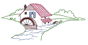 Water Mill Outline