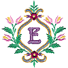 Floral Monogram E