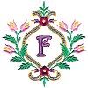 Floral Monogram F