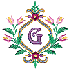Floral Monogram G