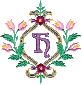 Floral Monogram H